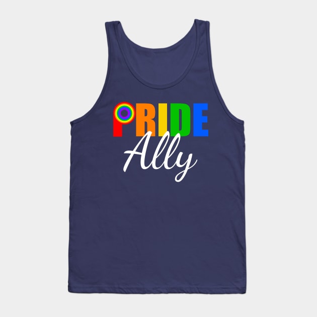 Gay Pride Ally Tank Top by epiclovedesigns